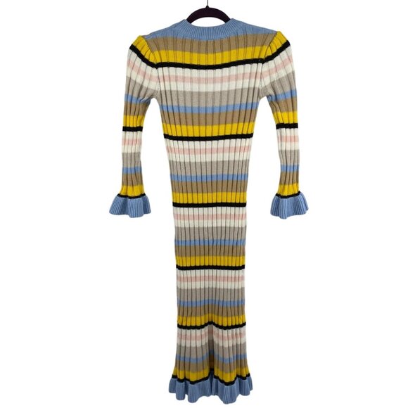 Endless Rose Ribbed Knit Maxi Dress XS Acrylic & Cotton Multicolored New - Picture 2 of 7